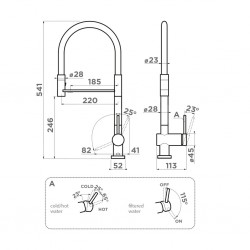 Кухонный смеситель OMOIKIRI Kanto-2 Plus-SB