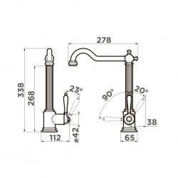 Кухонный смеситель OMOIKIRI TOSHIMA