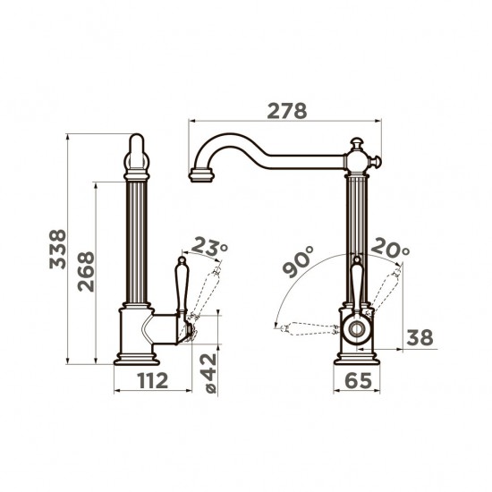Кухонный смеситель OMOIKIRI TOSHIMA
