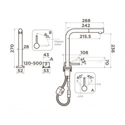 Кухонный смеситель OMOIKIRI Nara 2 Plus-S латунь