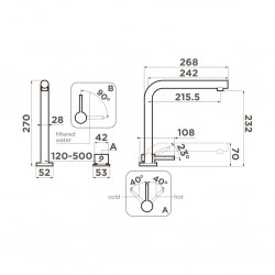 Кухонный смеситель OMOIKIRI Nara 2 Plus латунь