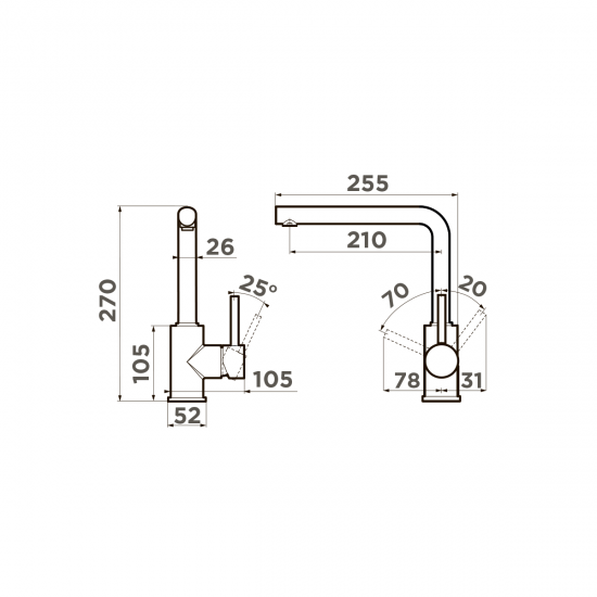Кухонный смеситель OMOIKIRI NAKAGAWA