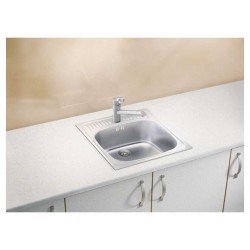 ALVEUS BASIC 130 NAT-60 465X465 1X нерж.сталь мойка