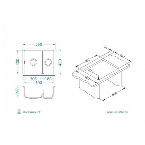 ALVEUS OMNI 50 GRANITAL ARCTIC-G11