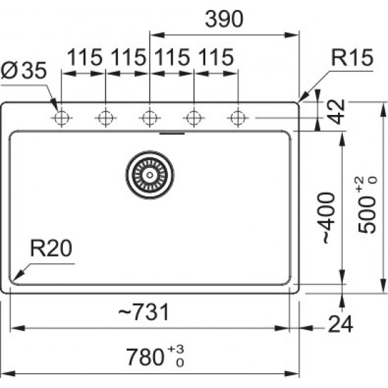 Franke MRG 610-73  Fragranite