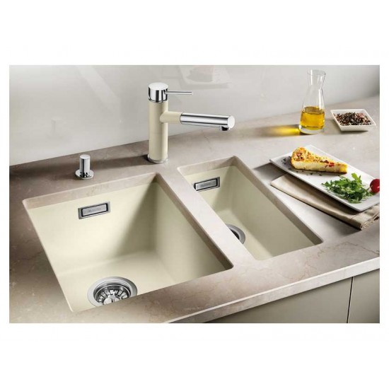 Blanco SUBLINE 160-U SILGRANIT PuraDur черный c отв.арм. InFino