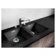 Blanco SUBLINE 400-U SILGRANIT PuraDur черный с отв.арм. InFino