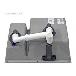 Blanco SUBLINE 340/160-U SILGRANIT PuraDur черный (чаша справа) с отв.арм. InFino