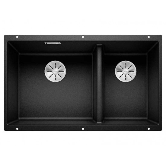 Blanco SUBLINE 430/270-U SILGRANIT PuraDur черный c отв.арм. InFino