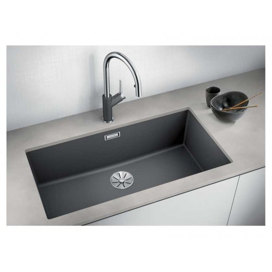 Blanco SUBLINE 800-U SILGRANIT PuraDur черный с отв.арм. InFino