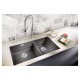 Blanco SUBLINE 480/320-U SILGRANIT PuraDur  черный c отв.арм. InFino