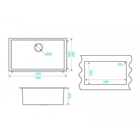 Kuchenstern SUB 80 α-Granit