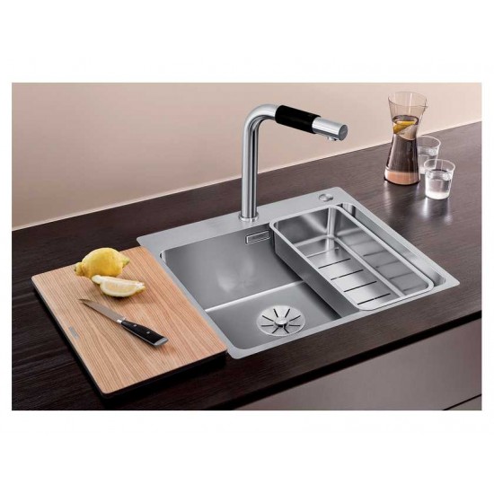 Blanco ANDANO 500-IF/A InFino нерж. сталь  (клапан-автомат PushControl)