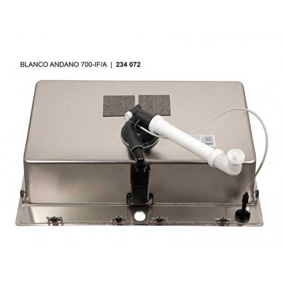 Blanco ANDANO 700-IF/A InFino нерж. сталь  (клапан-автомат PushControl)
