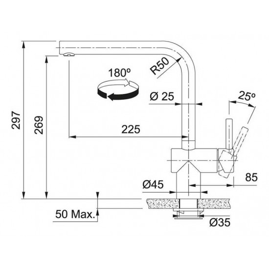 Franke Atlas Neo Sensor (115.0625.525)