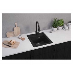 ALVEUS PRIMROSE PS Carbon G91 черный смеситель (выдвижной излив)