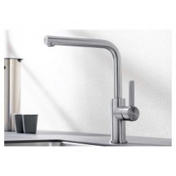 Blanco LANORA-F нерж. сталь смеситель (монтаж перед окном)