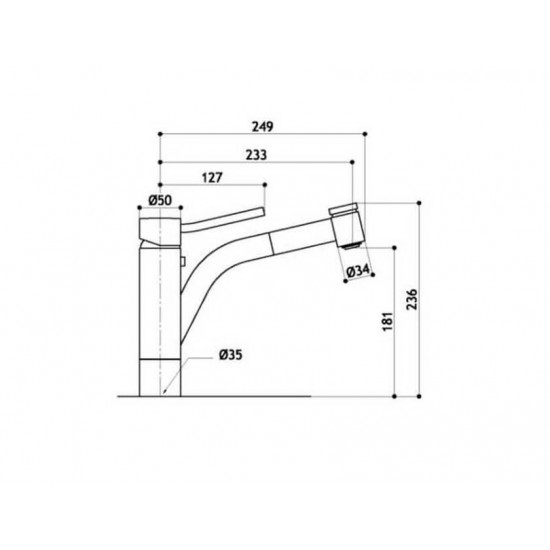 MGS 0129AN238B Antares (матовый) смеситель MGS