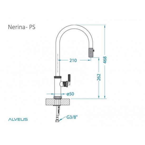ALVEUS NERINA - PS CHR хром