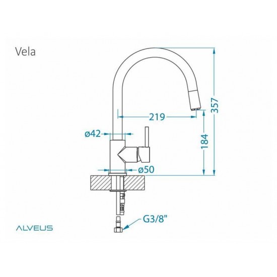 ALVEUS VELA - P CHR хром