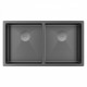 Мойка для кухни Paulmark Next 78 см вороненая сталь PM207844-GM