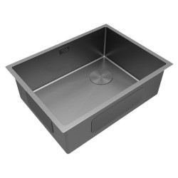 Мойка для кухни Paulmark Next-Skew 58 см серая матовая PM885844-MG