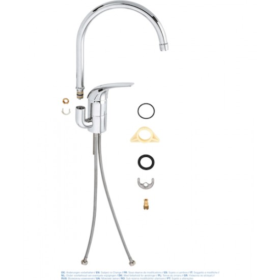 Смеситель для кухни Grohe Euroeco высокий излив 32752000