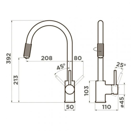 Смеситель для питьевой воды Omoikiri Tamura BN нержавеющая сталь 4994334