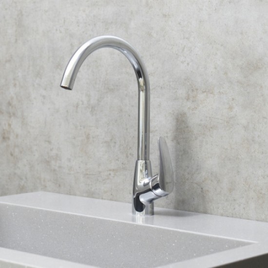 Смеситель для кухни Lemark Linara с поворотным изливом LM0405C