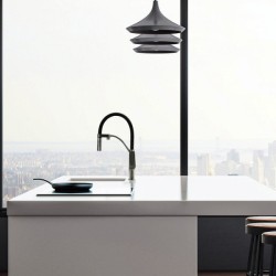 Смеситель для питьевой воды Lemark Bronx с гибким изливом графит LM3761GM