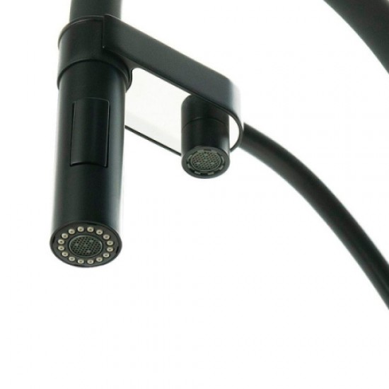 Смеситель для питьевой воды Lemark Bronx с гибким изливом черный LM3761BL