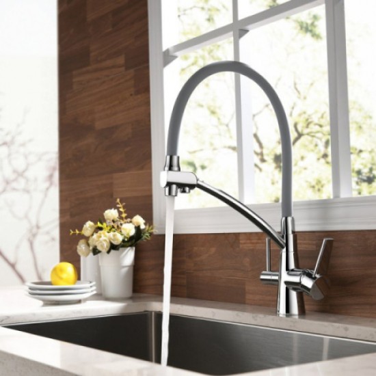 Смеситель для питьевой воды Lemark Comfort хром/серый LM3071C-Gray