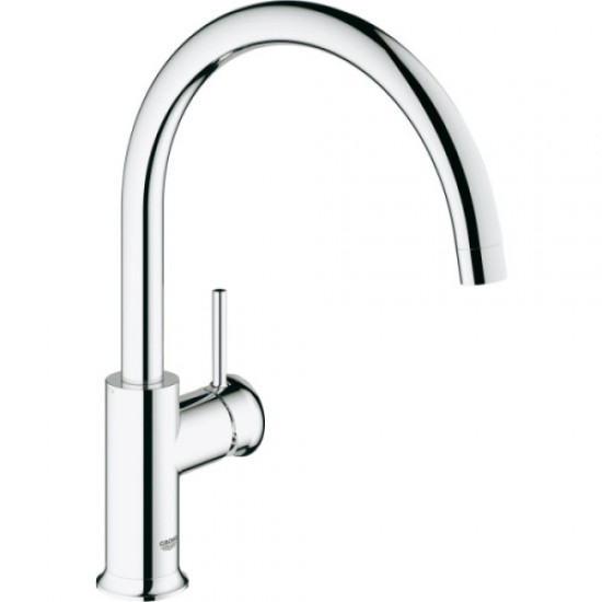 Смеситель для кухни GROHE BauClassic с высоким C-образным изливом 31234000