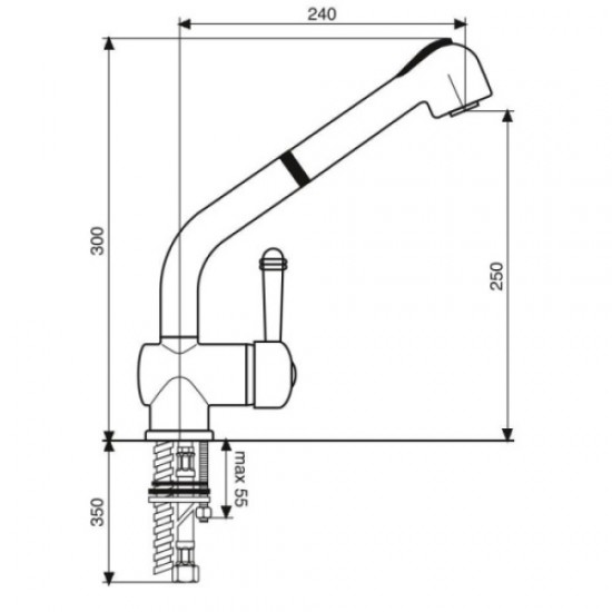 Смеситель для кухни Emmevi Laguna 4066