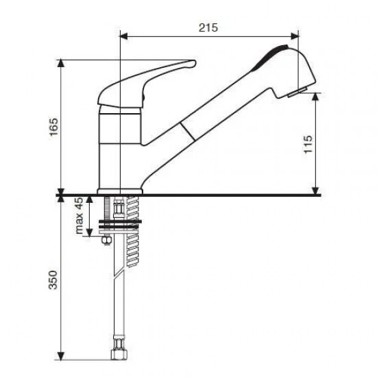 Смеситель для кухни Emmevi Anubis 7065
