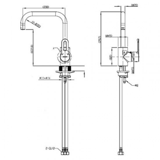 Смеситель для кухни Bravat Stream-D F737163C-2