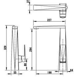 Смеситель для кухни Bravat Iceberg F776110C-2
