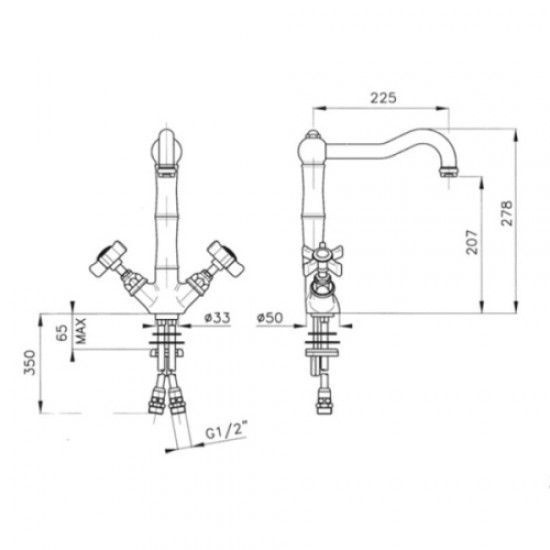 Смеситель для кухни Nicolazzi D.Anglaises 1469