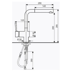 Смеситель для кухни, Emmevi Piper 45066