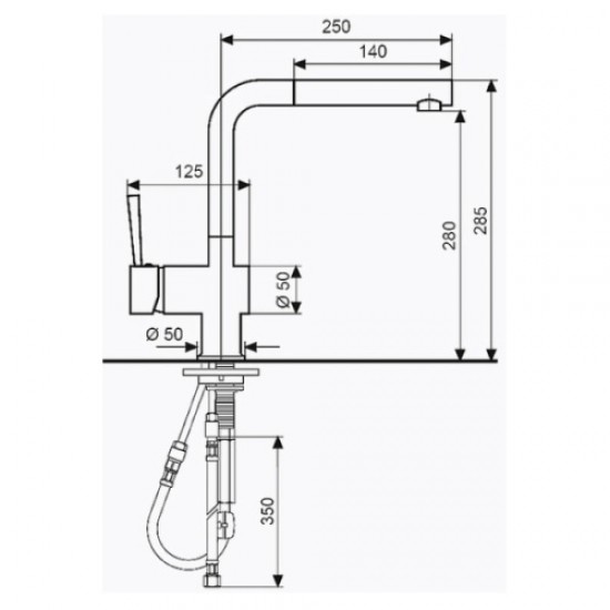Смеситель для кухни, Emmevi Piper 45066