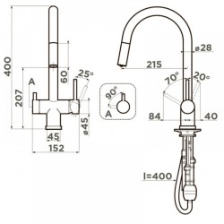 Смеситель для питьевой воды Omoikiri Akita-S GB графит 4994359