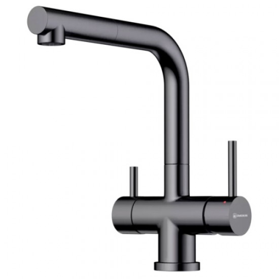 Смеситель для питьевой воды Omoikiri Takamatsu-S Gm вороненая сталь 4994564