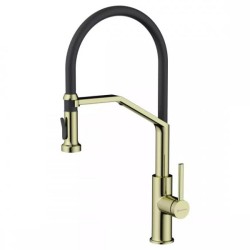 Смеситель для питьевой воды Omoikiri Makkari 2 Plus-SB LG-BL светлое золото/черный 4994496