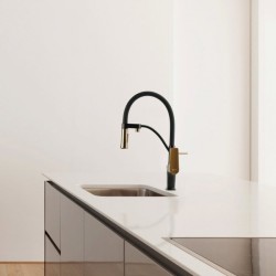 Смеситель для питьевой воды Lemark Bronx черный/золото LM3761BLR