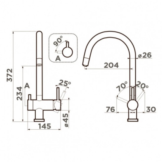 Смеситель для питьевой воды Omoikiri Yamada CH шампань 4994228