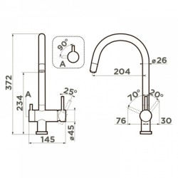 Смеситель для питьевой воды Omoikiri Yamada AB античная латунь 4994264