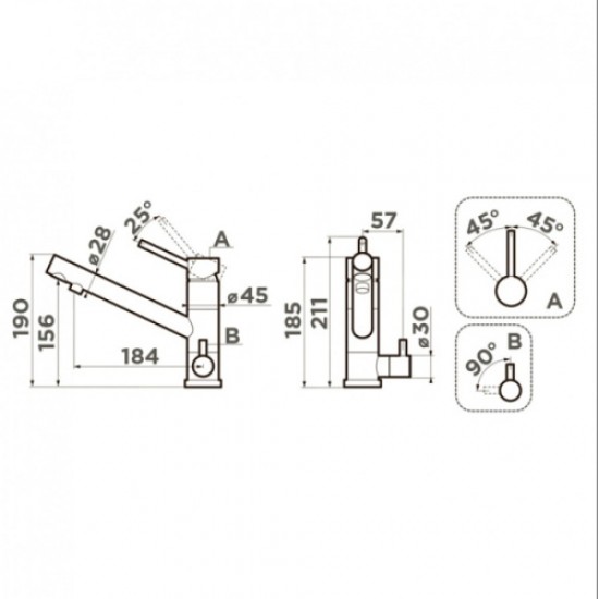 Смеситель для питьевой воды Omoikiri Tonami GR leningrad grey 4994223