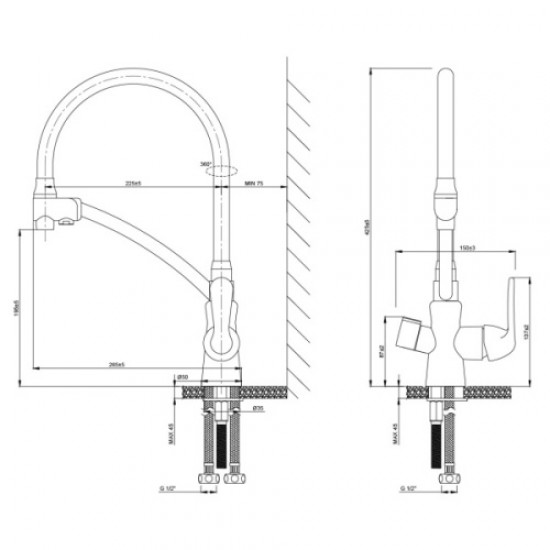 Смеситель для питьевой воды Lemark Comfort хром/белый LM3070C-White