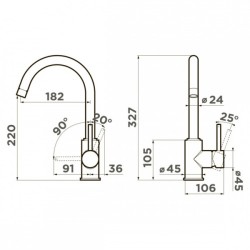 Смеситель для кухни Omoikiri Shinagawa GB графит 4994364