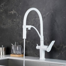 Смеситель для питьевой воды Lemark Bronx белый матовый LM3761MW